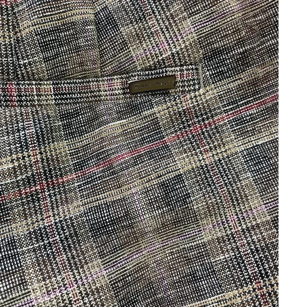 White House Black Market The Slim‎ Ankle Plaid Pants Womens Size 0 Multi Color